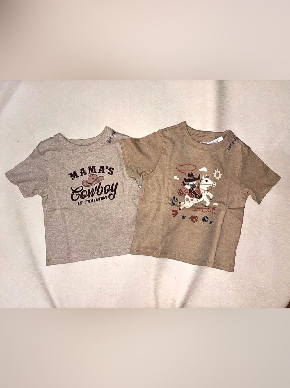 The Children's Place Mamas Cowboy 2-Piece Cowboy Tees Boys 18-24M New